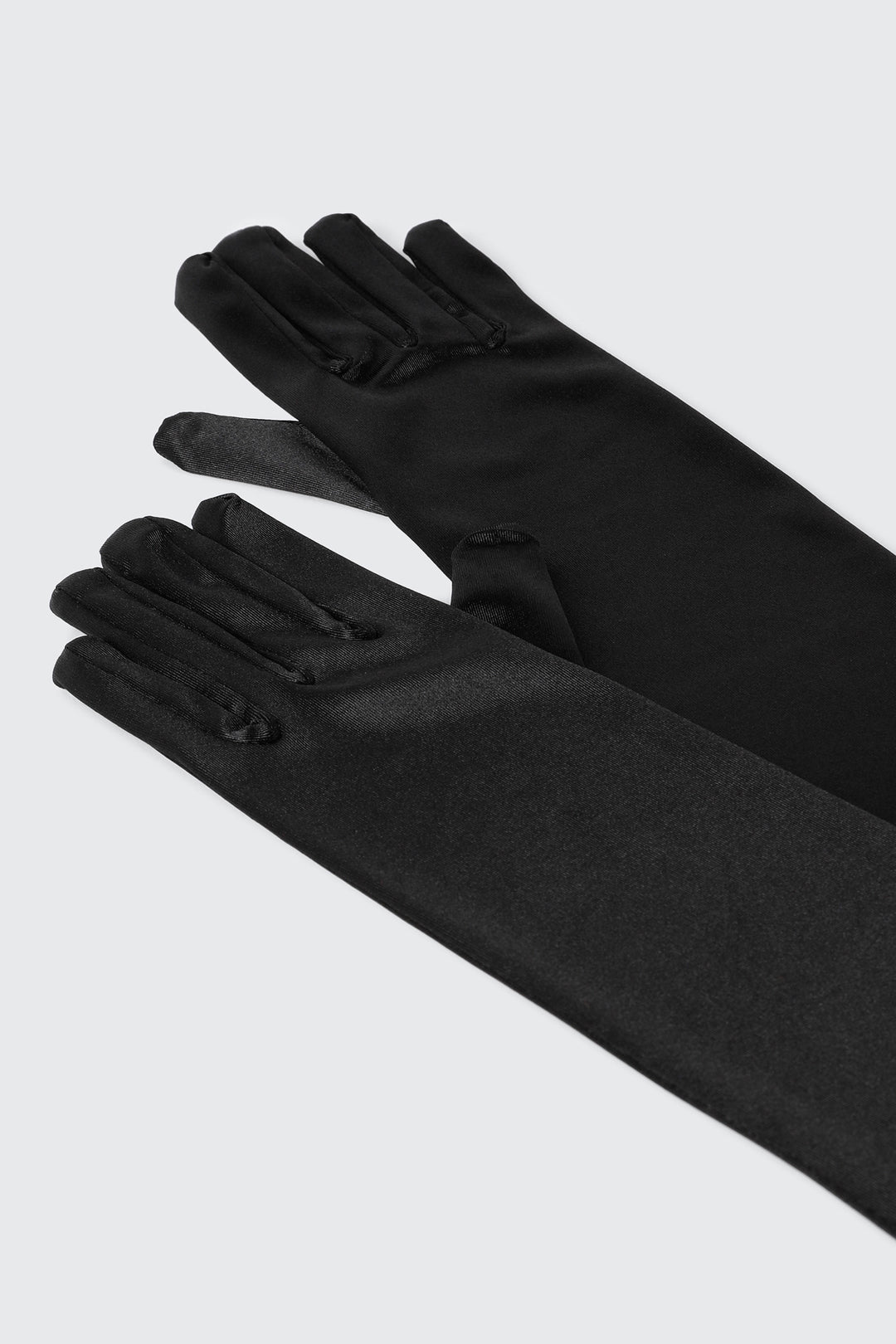 Gants longs en satin