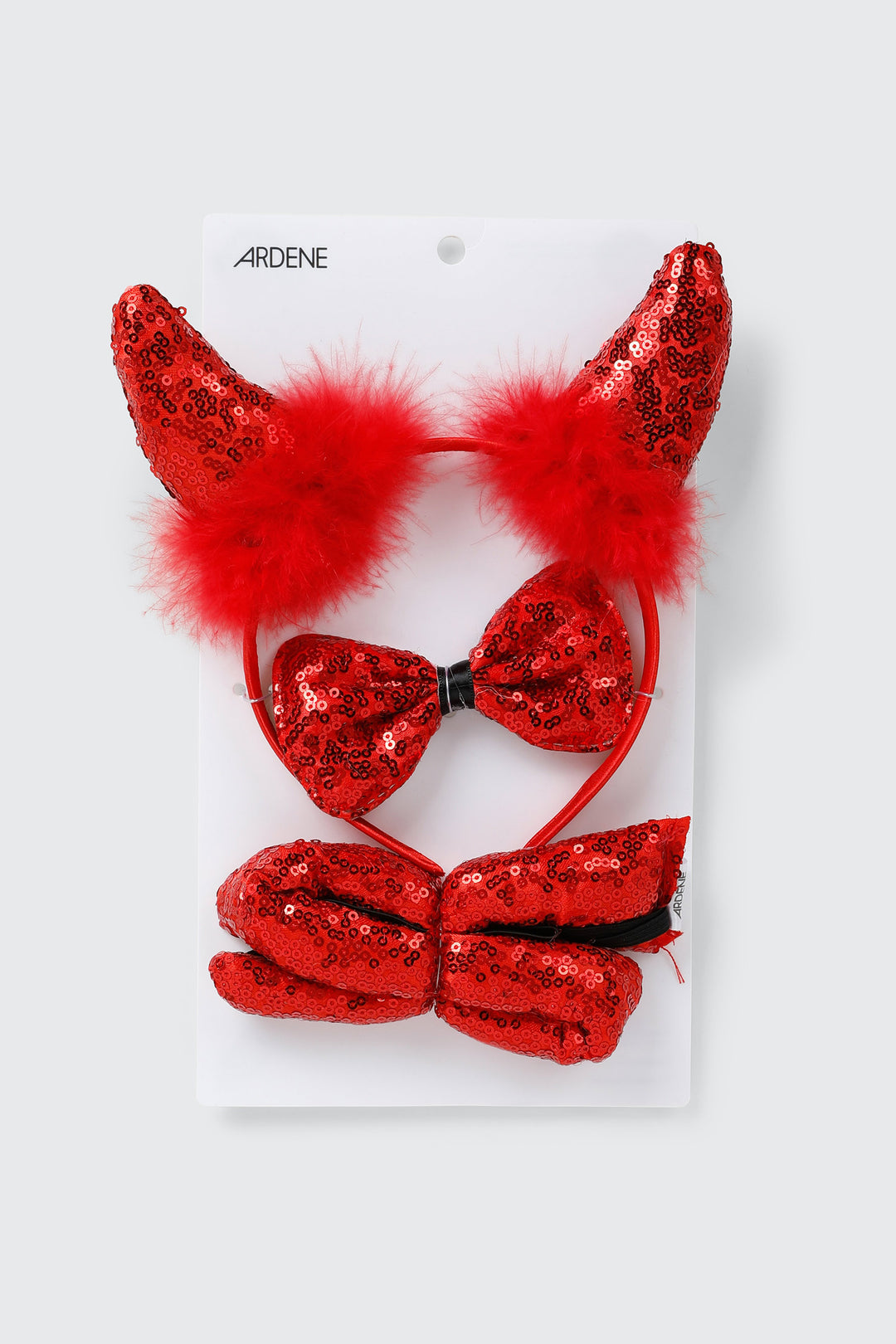 3-Piece Sequin Devil Costume Set