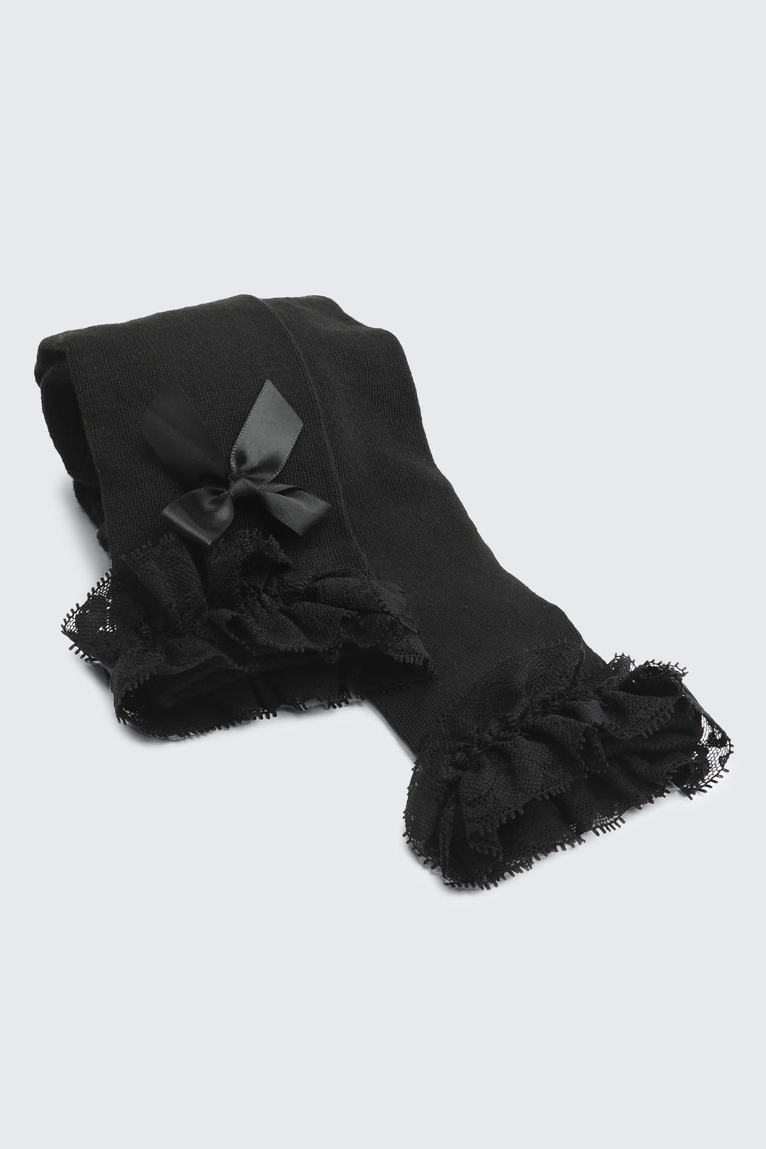 Lace Trim Bow Over the Knee Socks