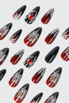 20-Pack 3D Spider Web Press On Nails