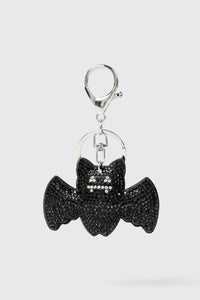 Rhinestone Bat Keychain