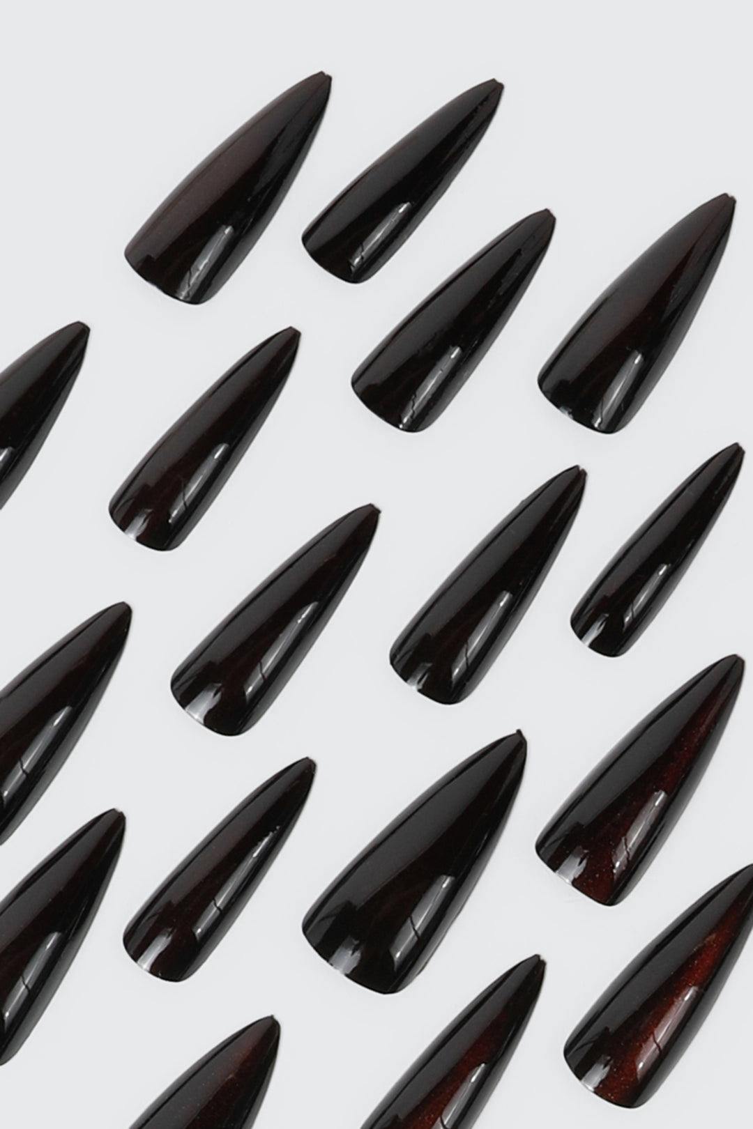 20-Pack Long Almond Press-On Nails