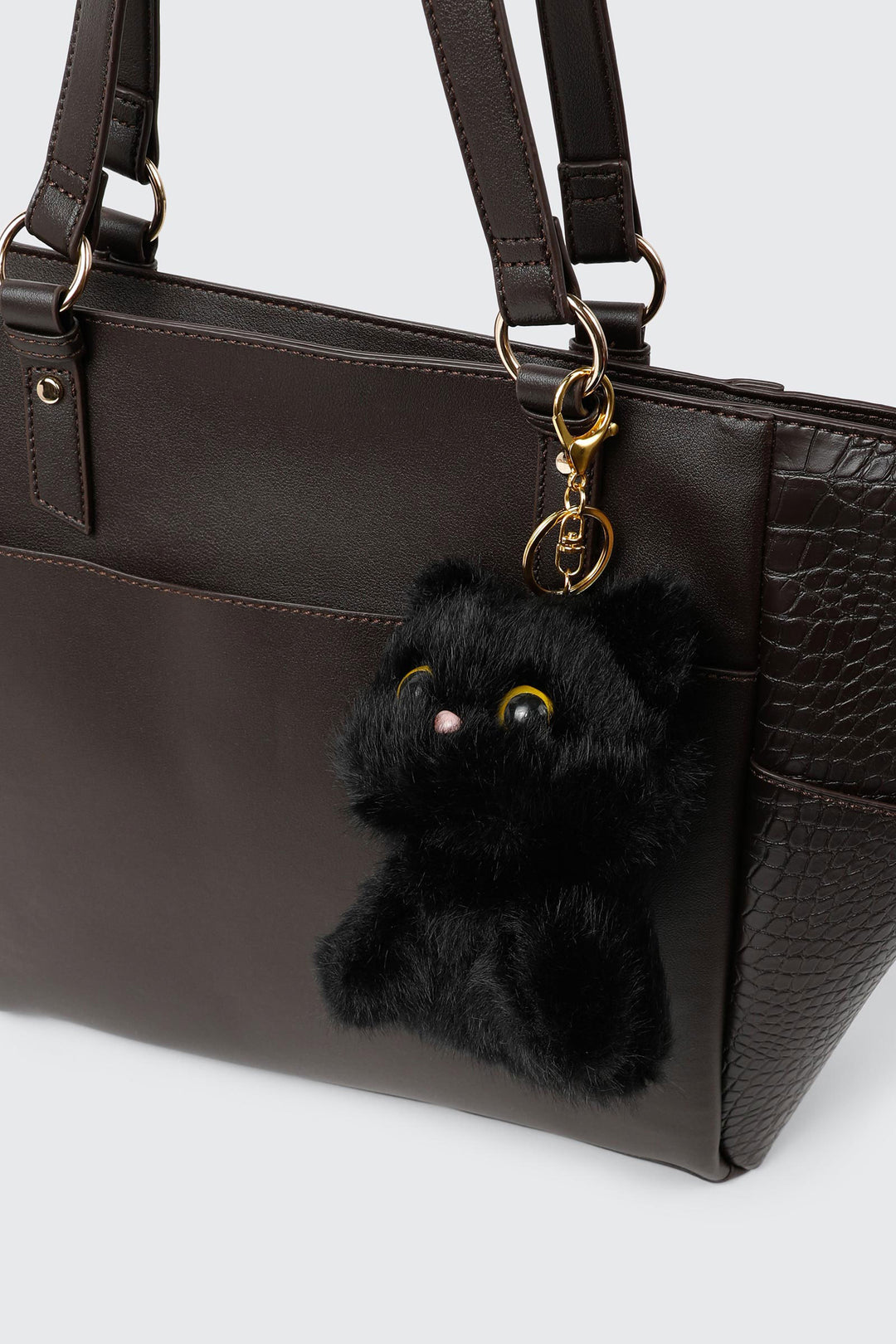 Black Cat Plush Keychain