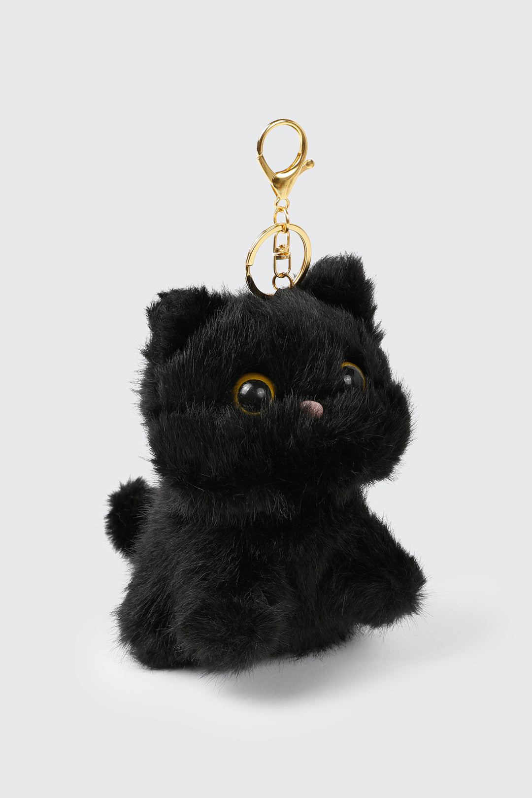 Black Cat Plush Keychain