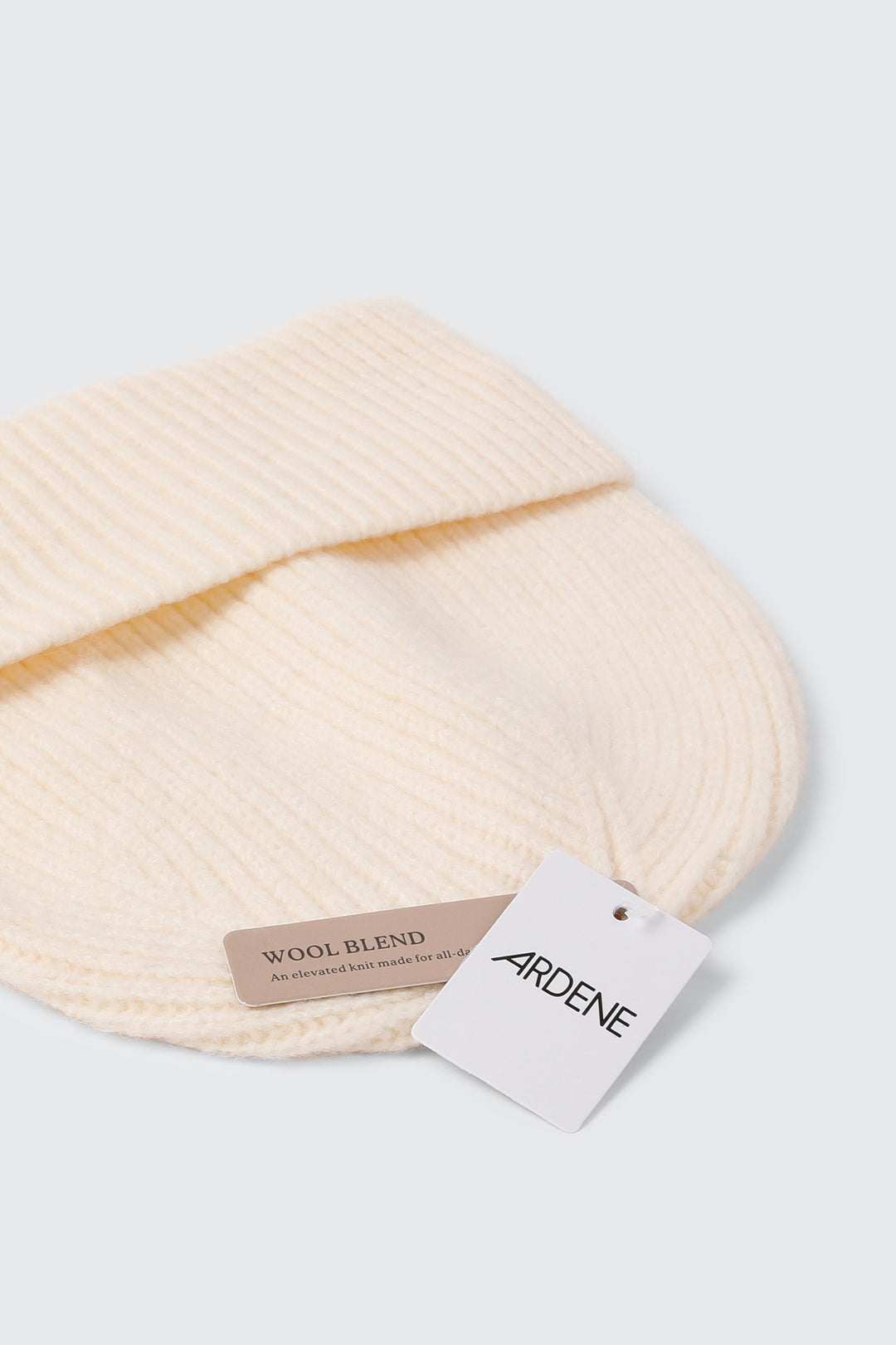 Wool Blend Ribbed Tuque