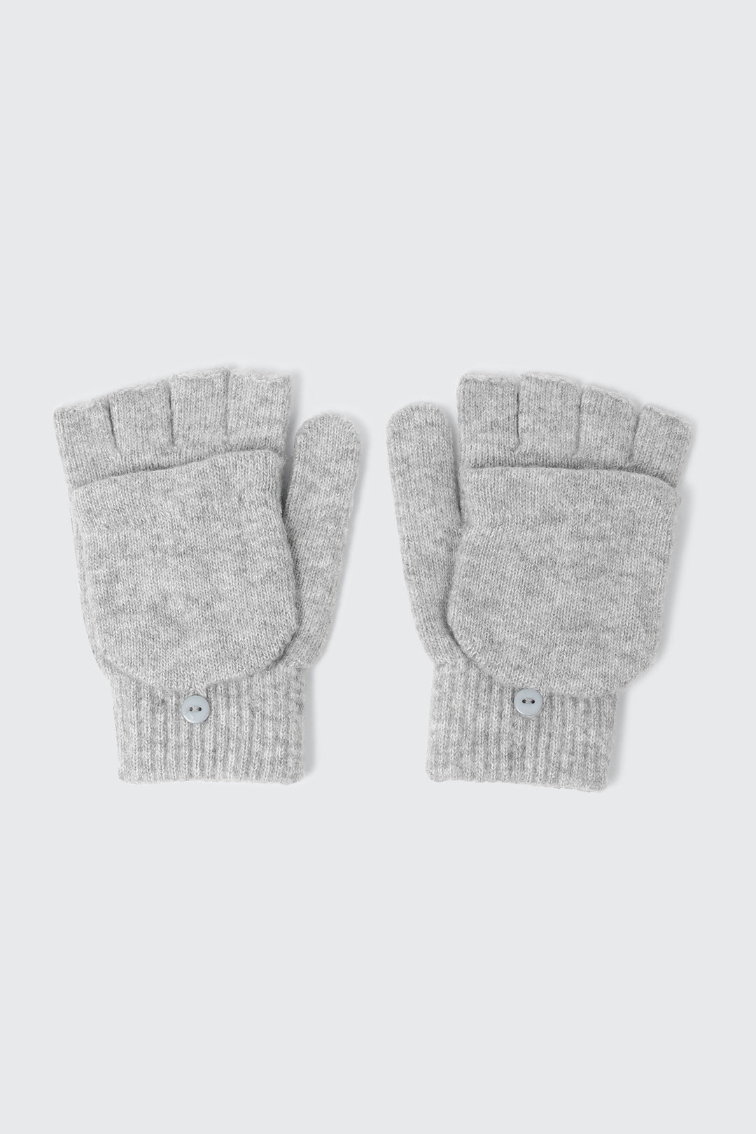 Gants sans doigts convertibles en mélange de laine