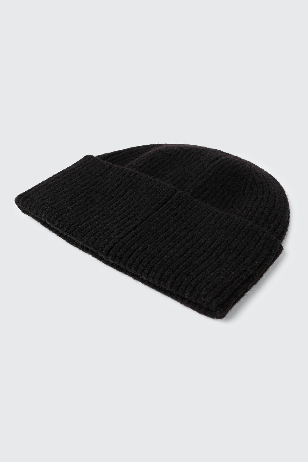 Wool Blend Ribbed Tuque