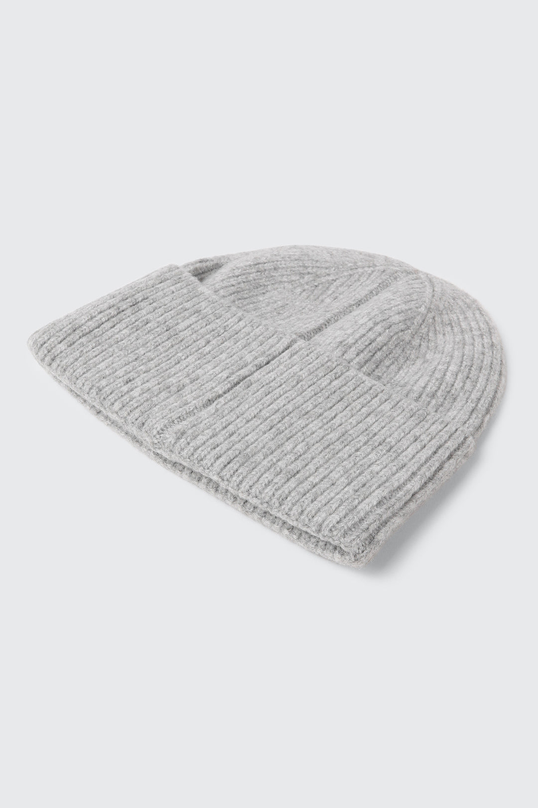 Wool Blend Ribbed Tuque