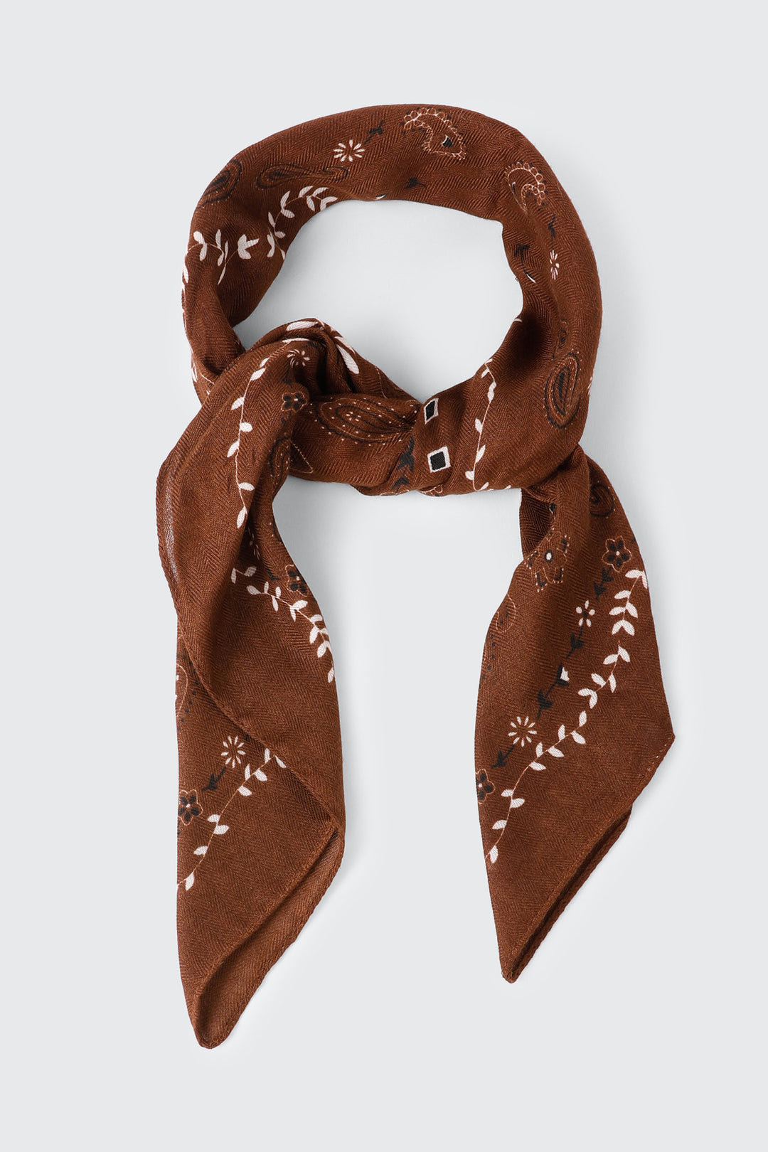Soft Paisley Square Scarf