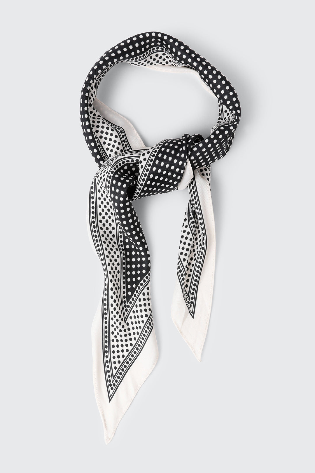 Polka Dot Satin Scarf