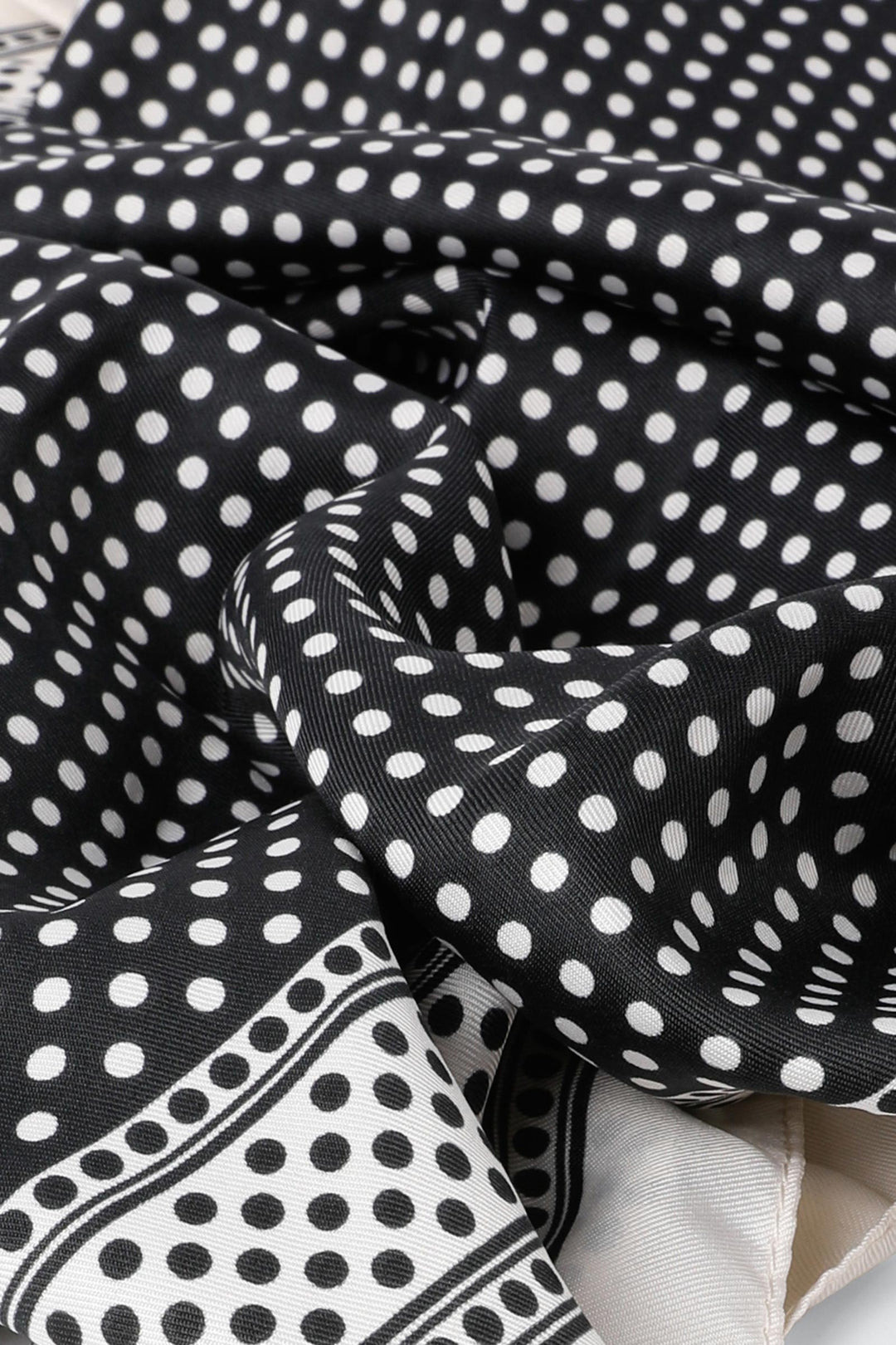 Polka Dot Satin Scarf