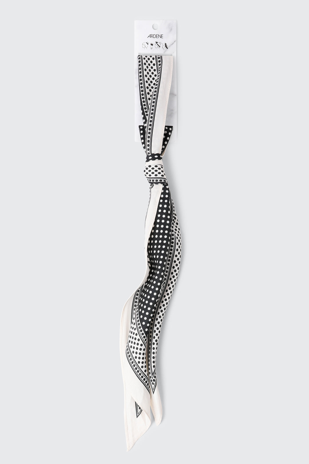 Polka Dot Satin Scarf