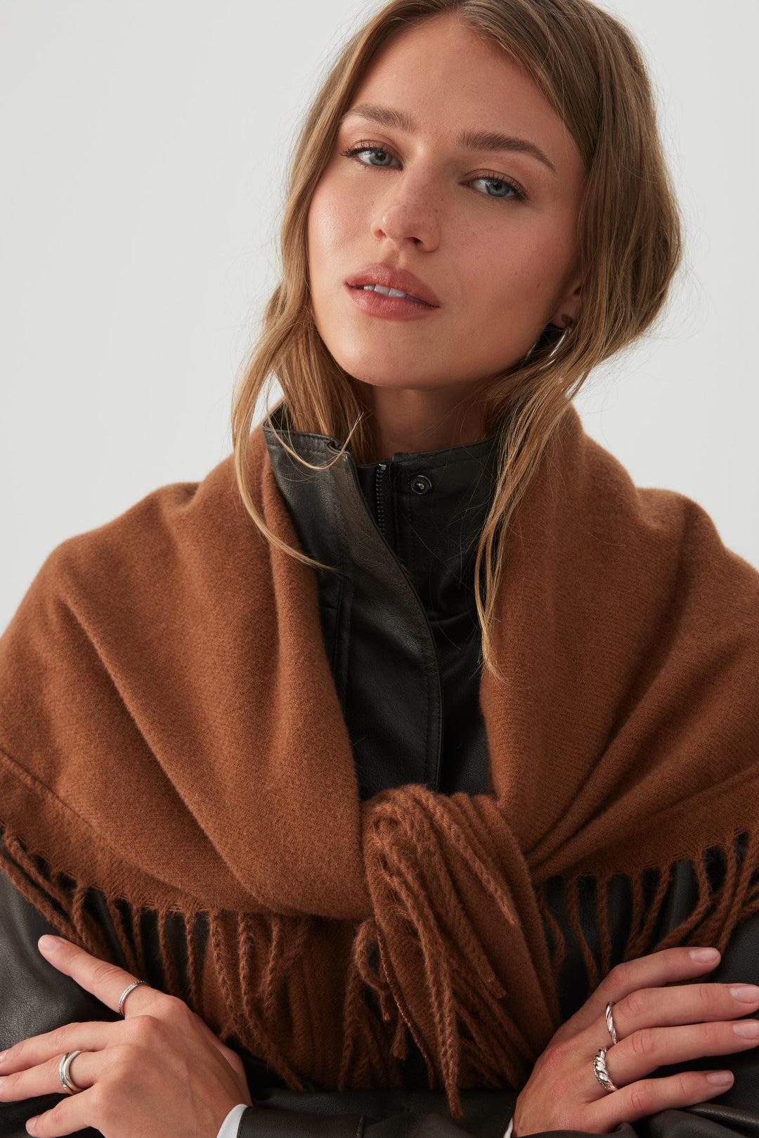 Triangle Fringe Shawl