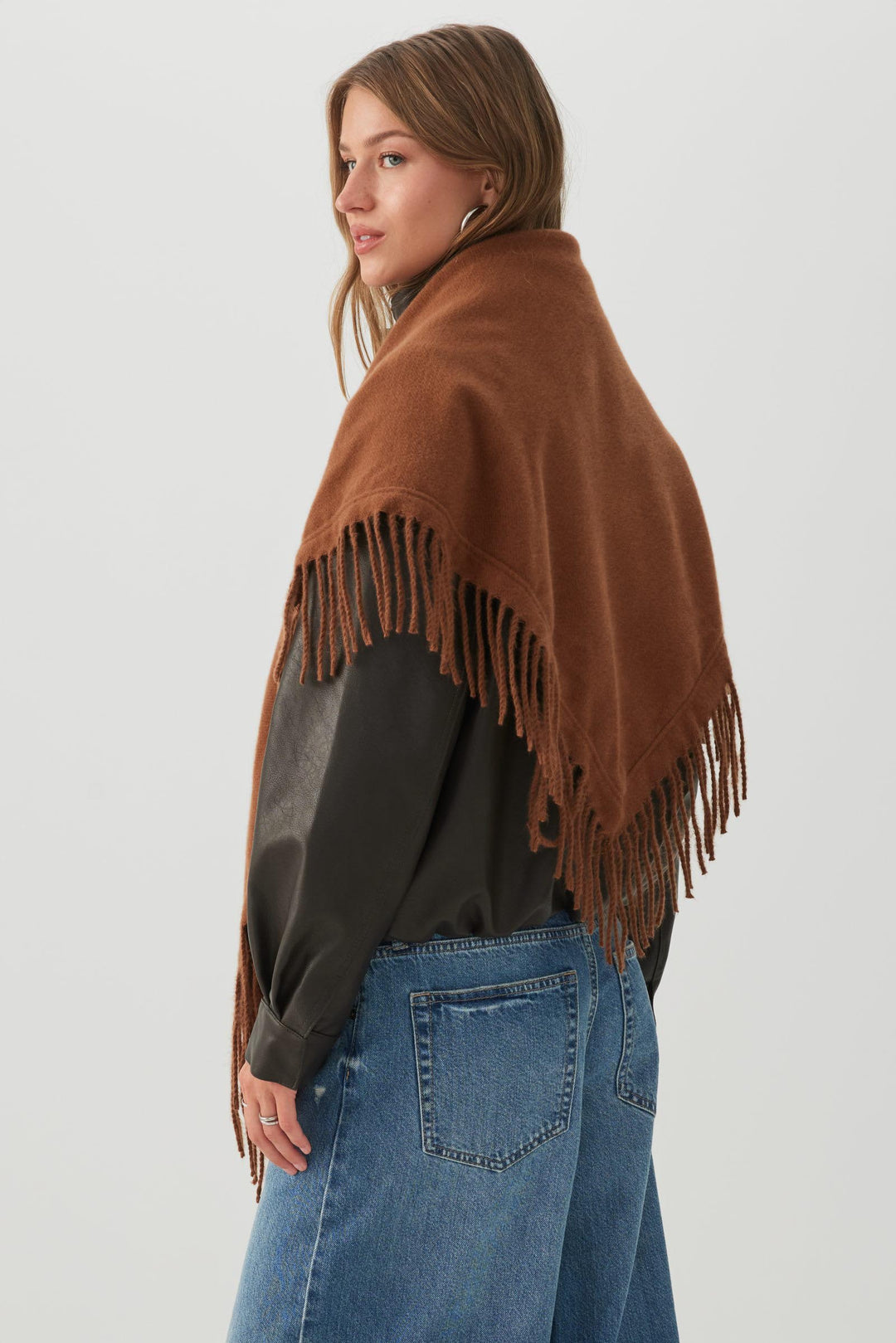 Triangle Fringe Shawl
