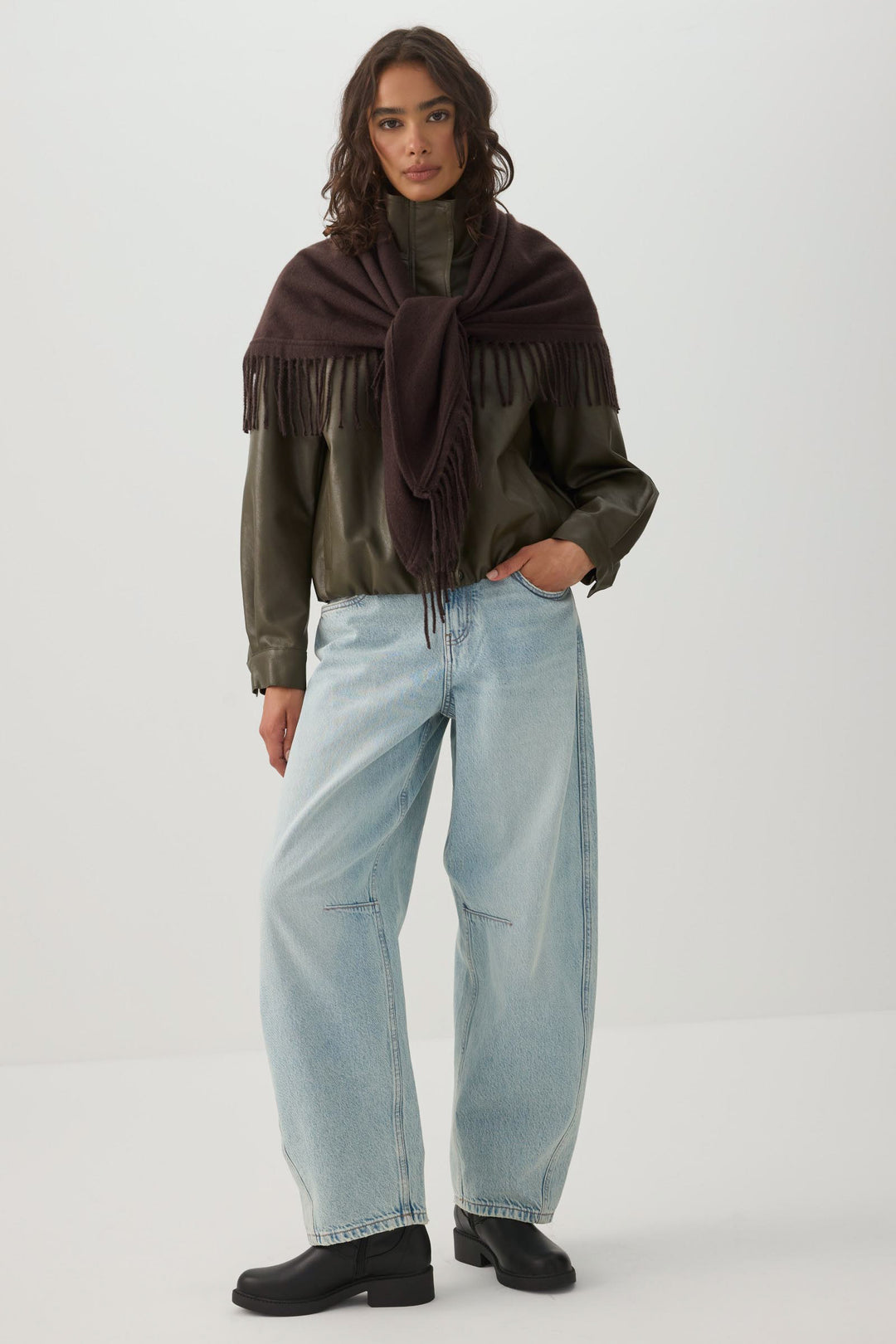 Triangle Fringe Shawl