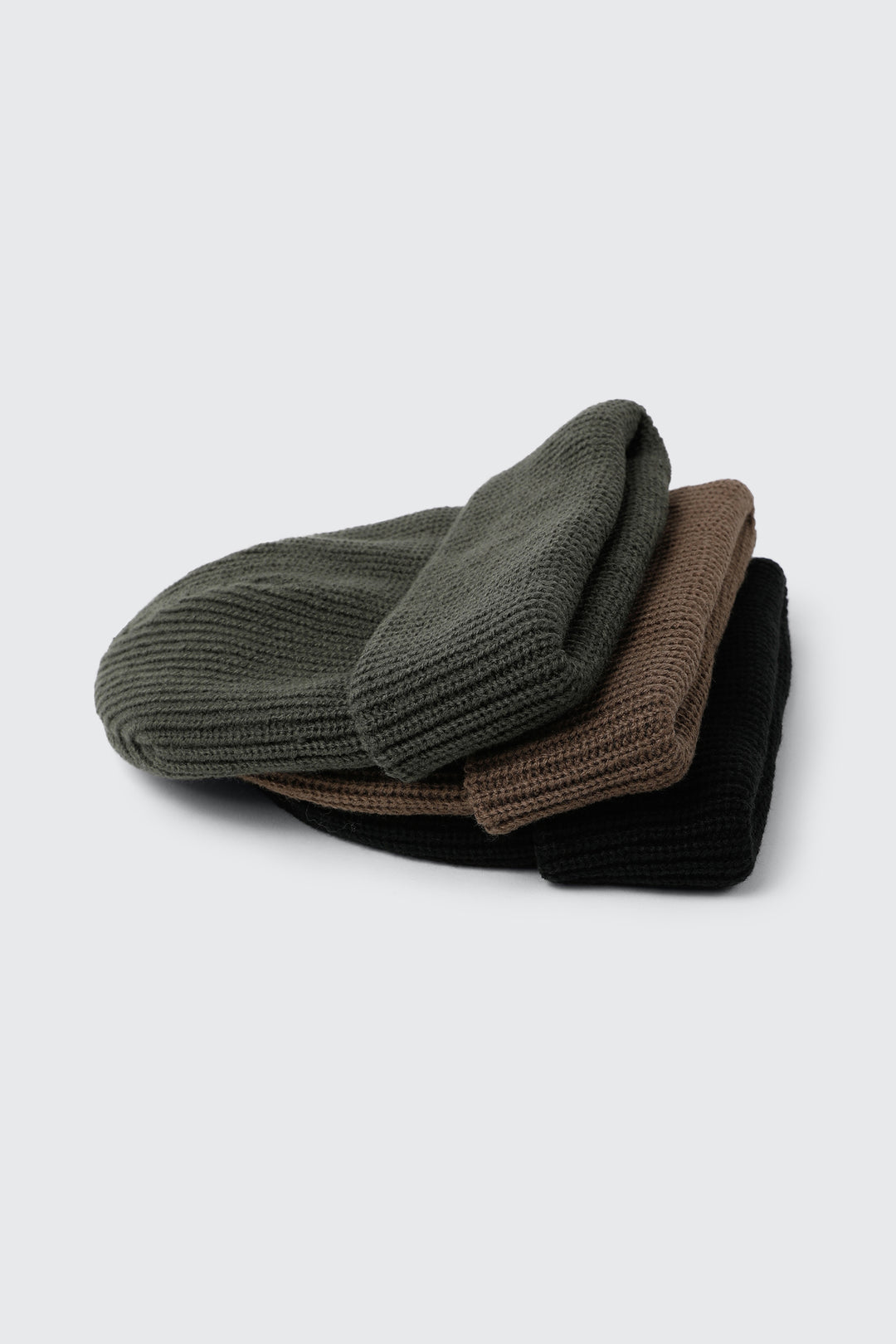 Ribbed Short Roll Beanie