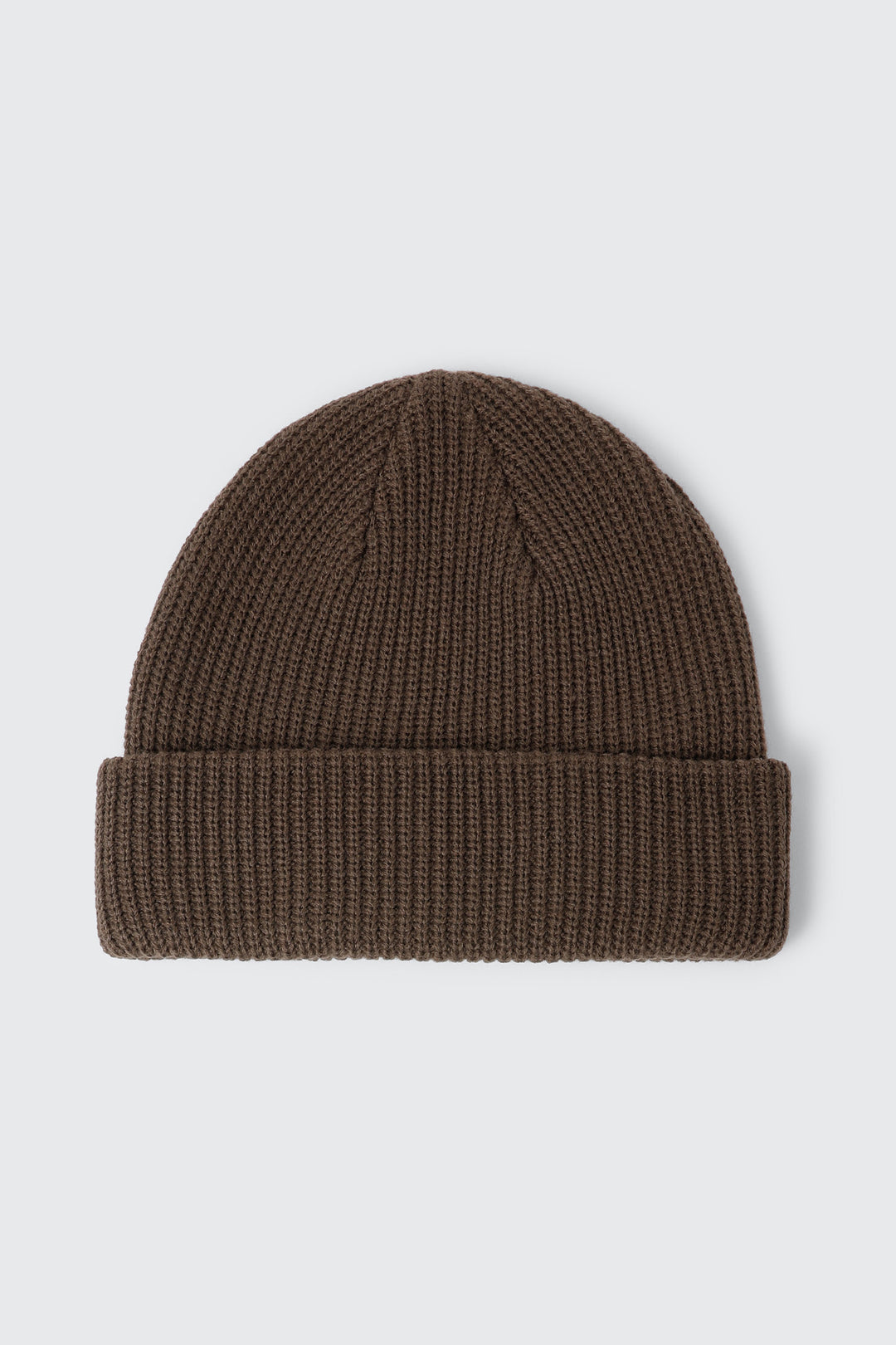 Ribbed Short Roll Beanie