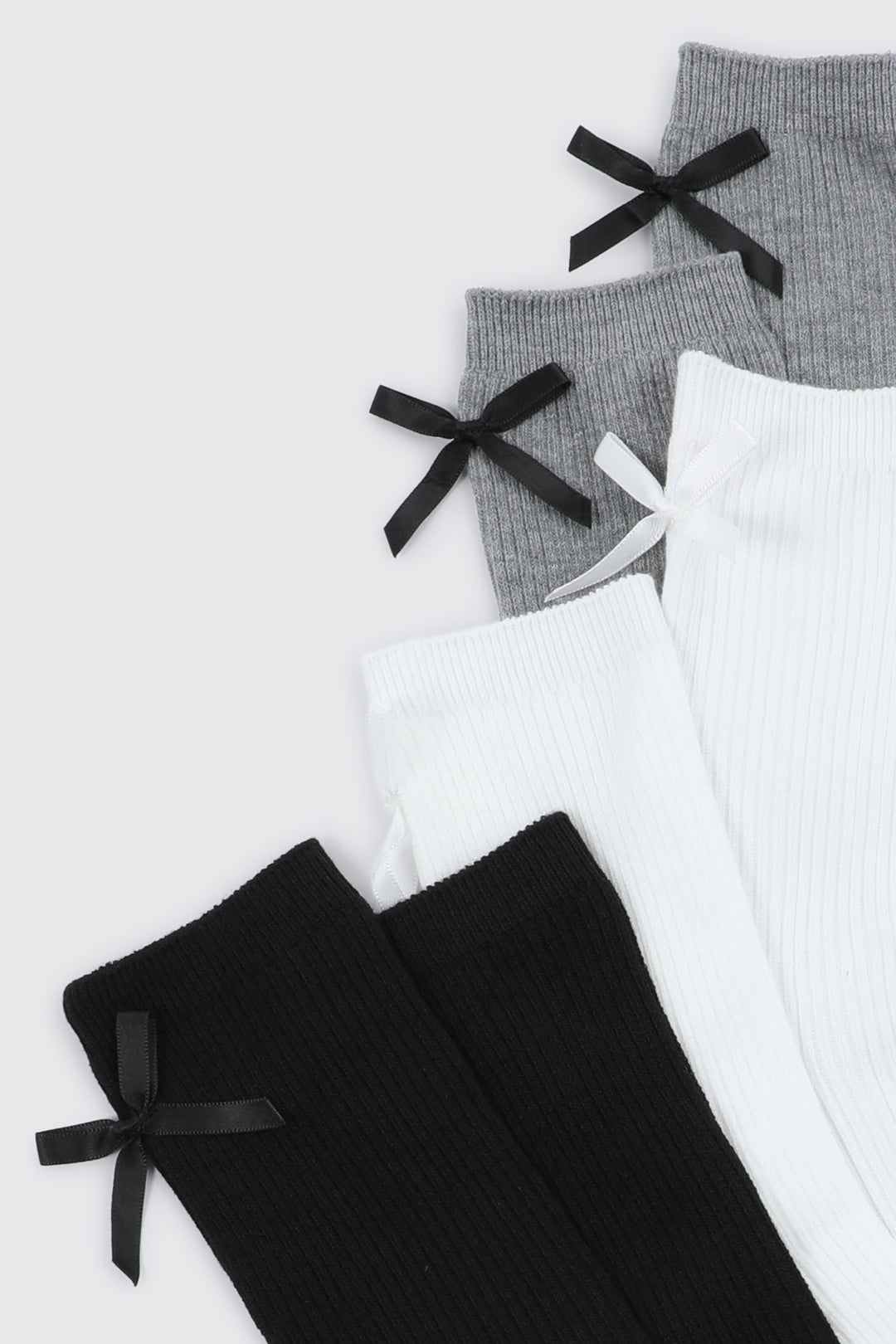 3-Pack Bow Detail Crew Socks