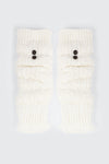 Cable Knit Button Leg Warmers