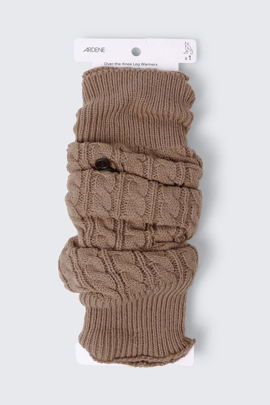 Cable Knit Button Leg Warmers
