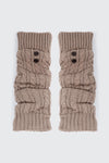 Cable Knit Button Leg Warmers