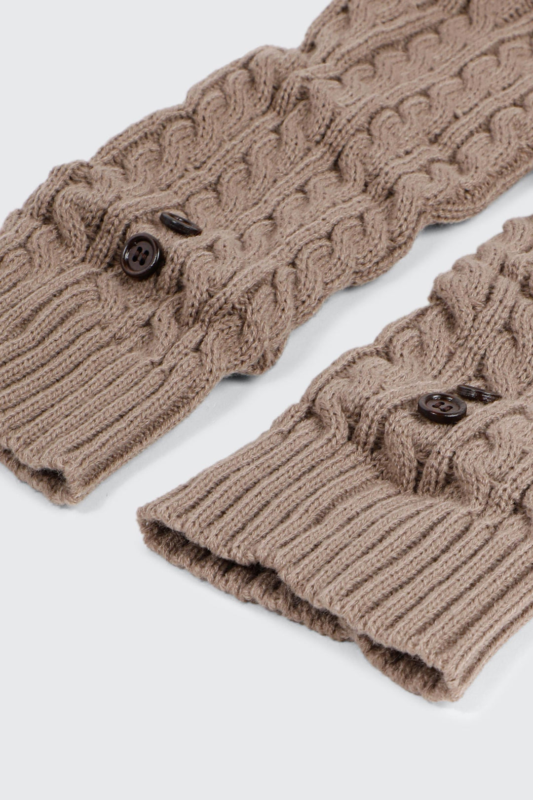 Cable Knit Button Leg Warmers