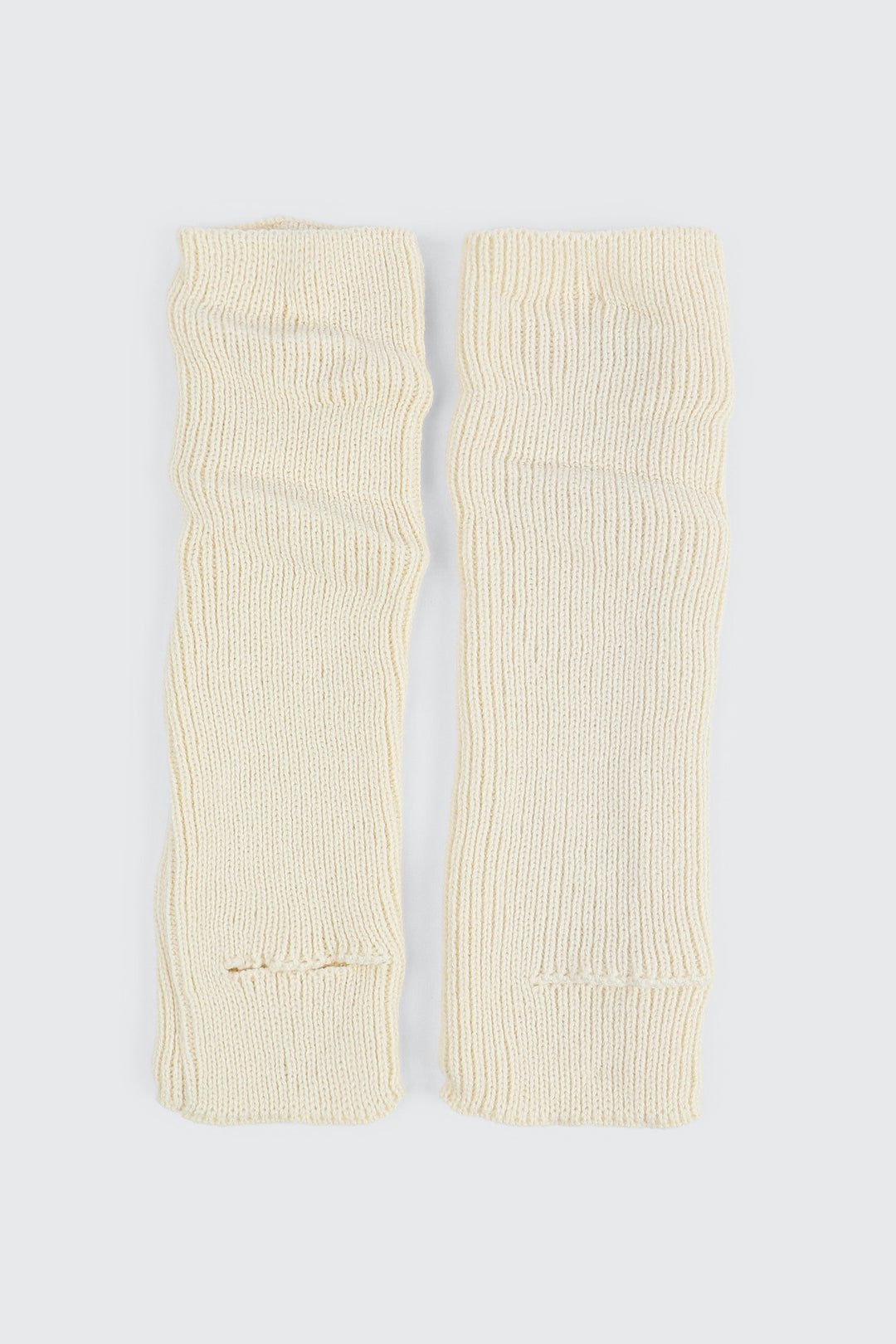 Knit Leg Warmers with Foot Slit