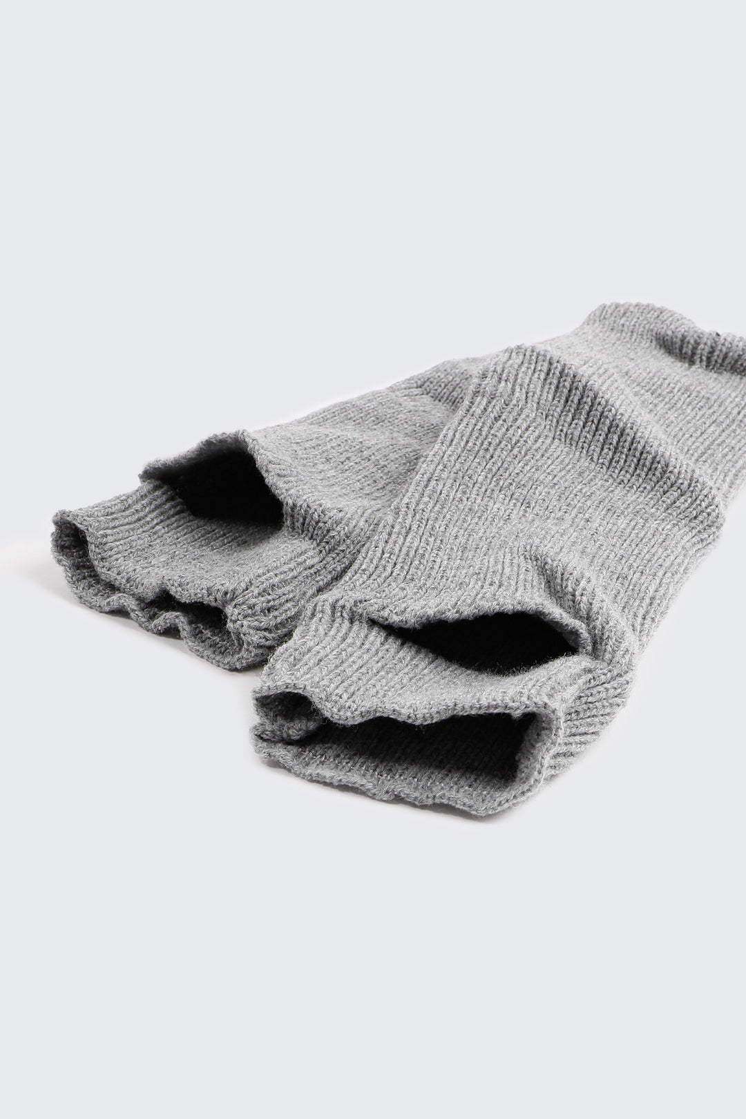 Knit Leg Warmers with Foot Slit