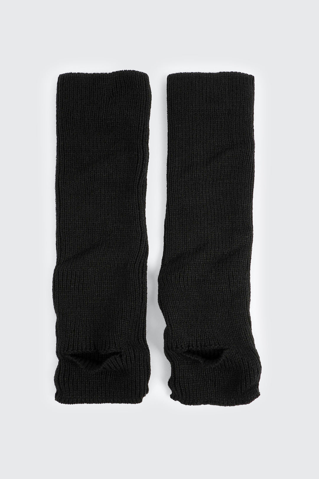 Knit Leg Warmers with Foot Slit