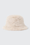 Chapeau cloche en fausse fourrure