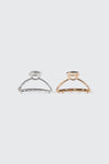 2-Pack Cutout Metal Hair Claws