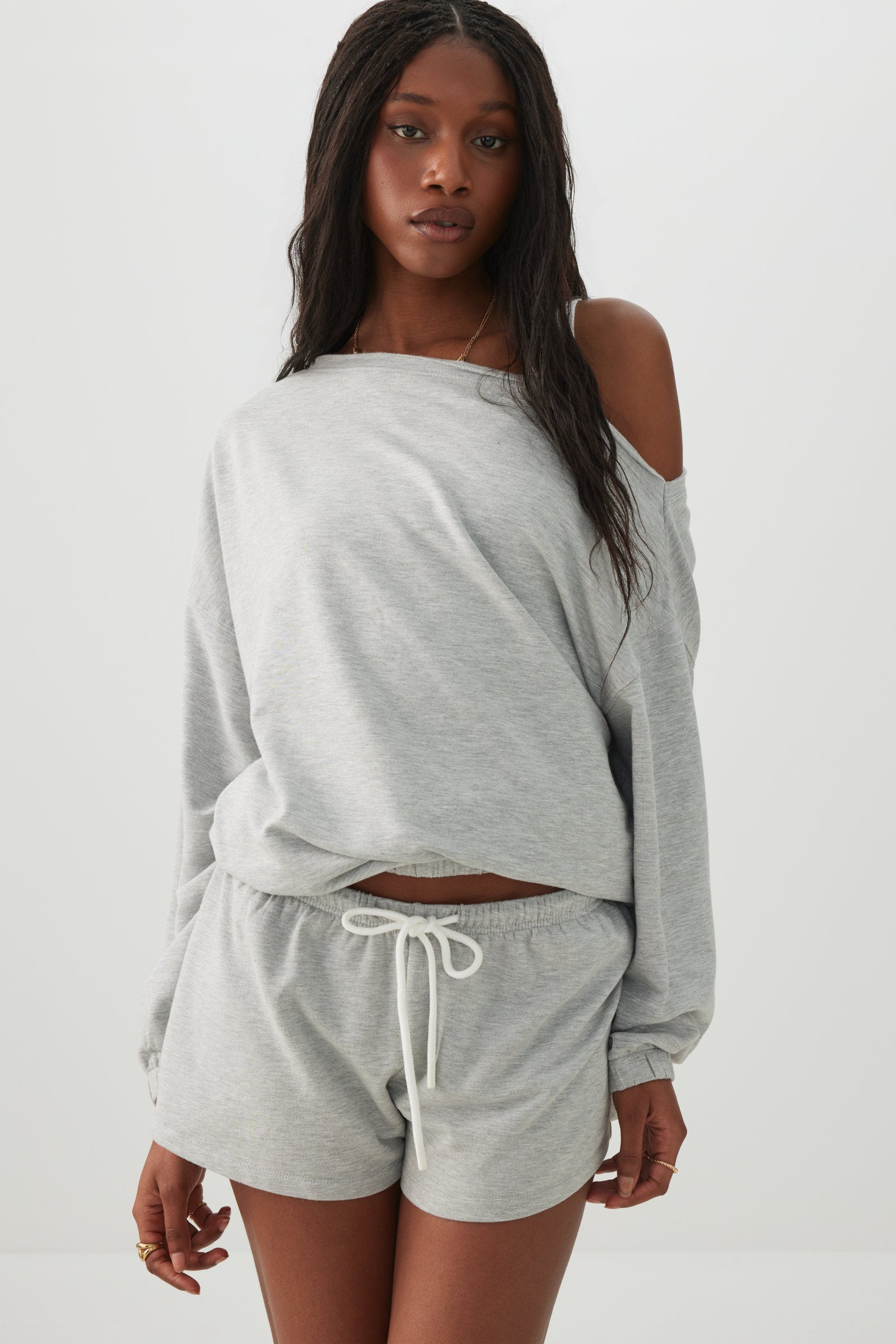 Contrast Drawcord Knit Shorts | Ardene