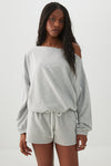 Off Shoulder Oversized Sweatshirt
