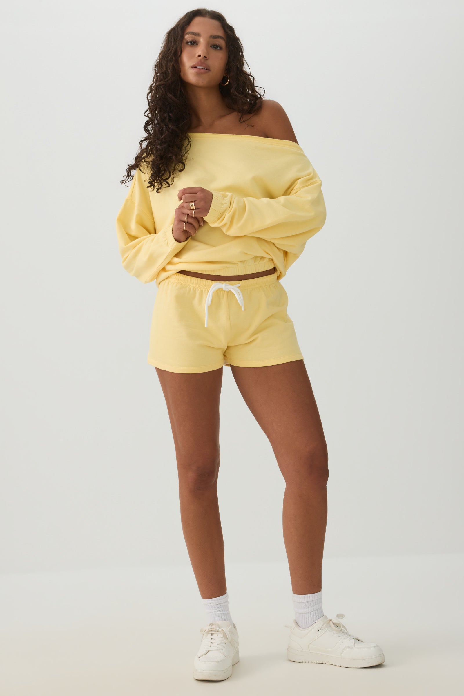Contrast Drawcord Knit Shorts | Ardene