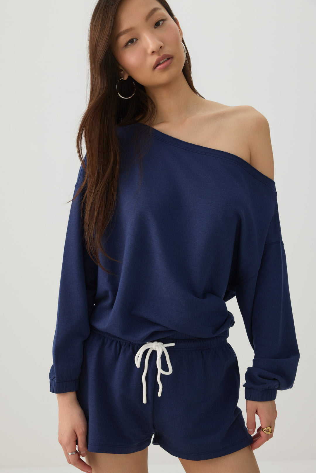 Off Shoulder Oversized Sweatshirt