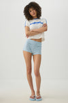 Mini Fold Over Biker Shorts
