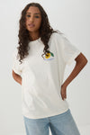 T-shirt graphique ample en coton