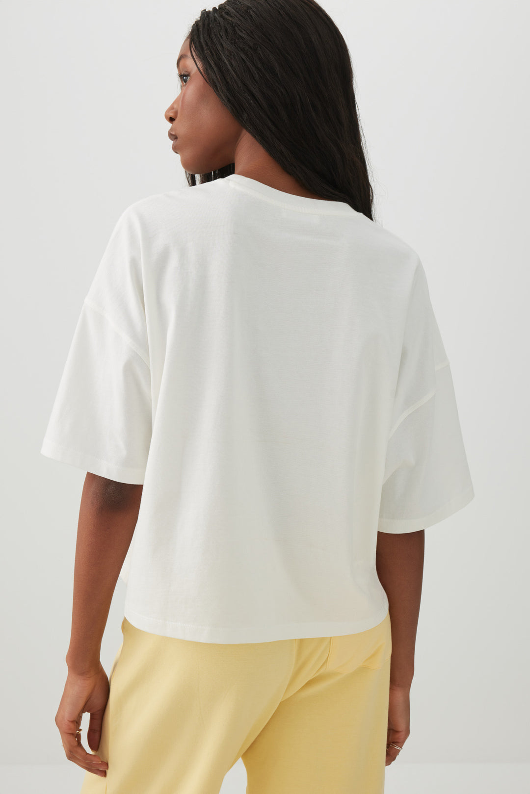 Lemon Print Drop Shoulder T-Shirt