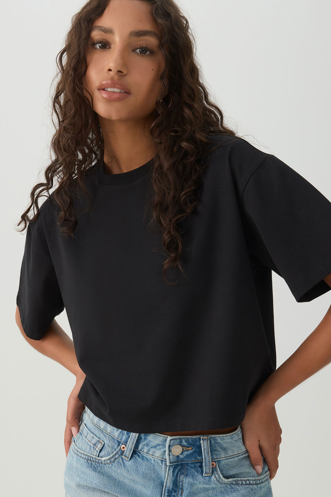 Basicore™ Boxy Cropped T-Shirt
