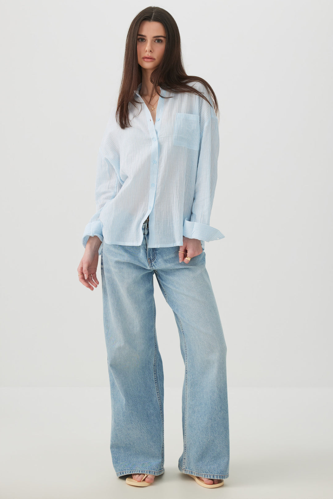Chemise ample boutonnée