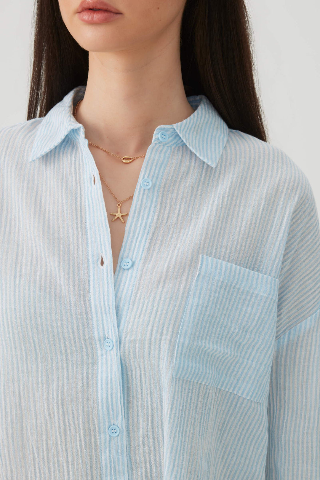 Chemise ample boutonnée