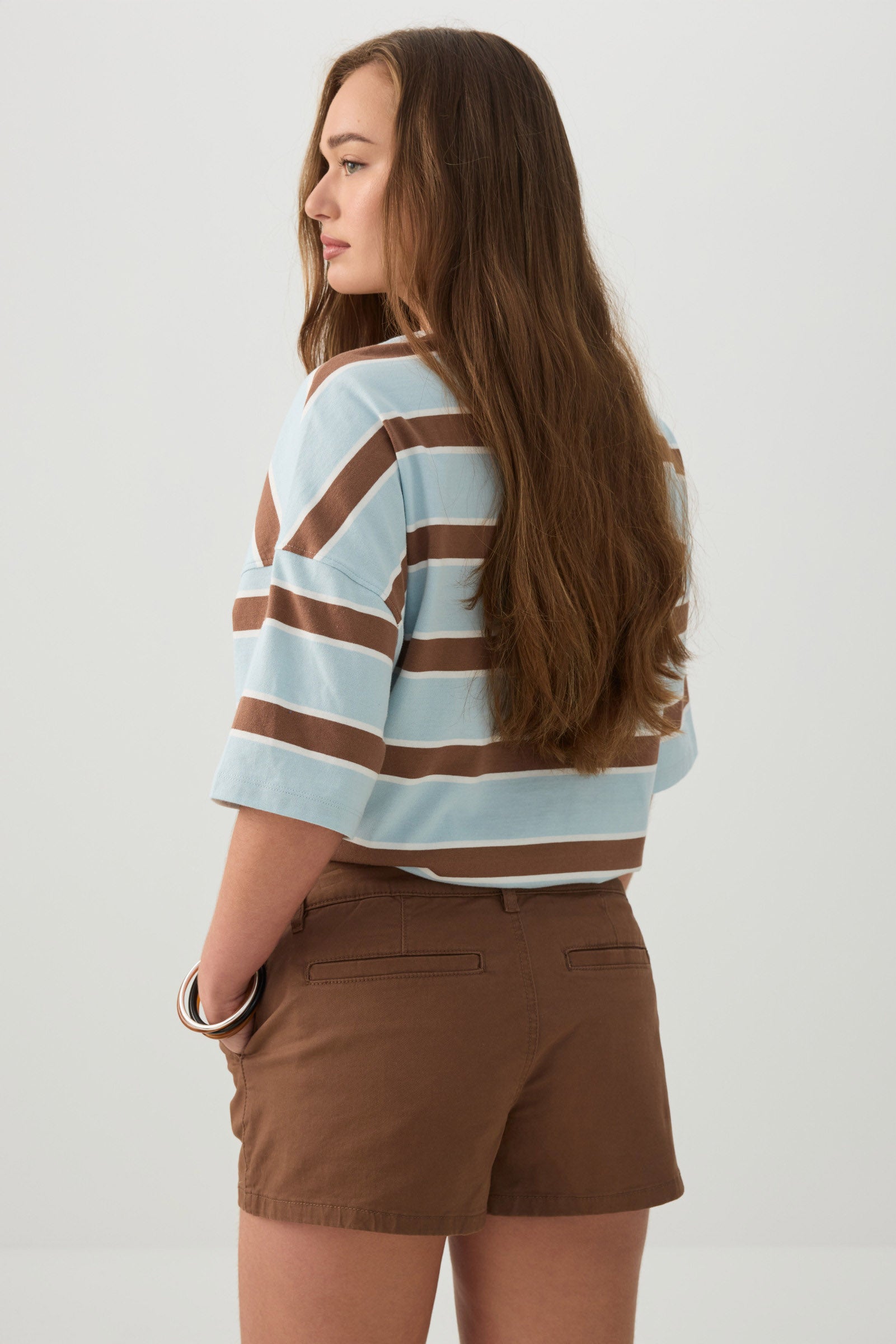 Low Rise Stretch Twill Shorts | Ardene