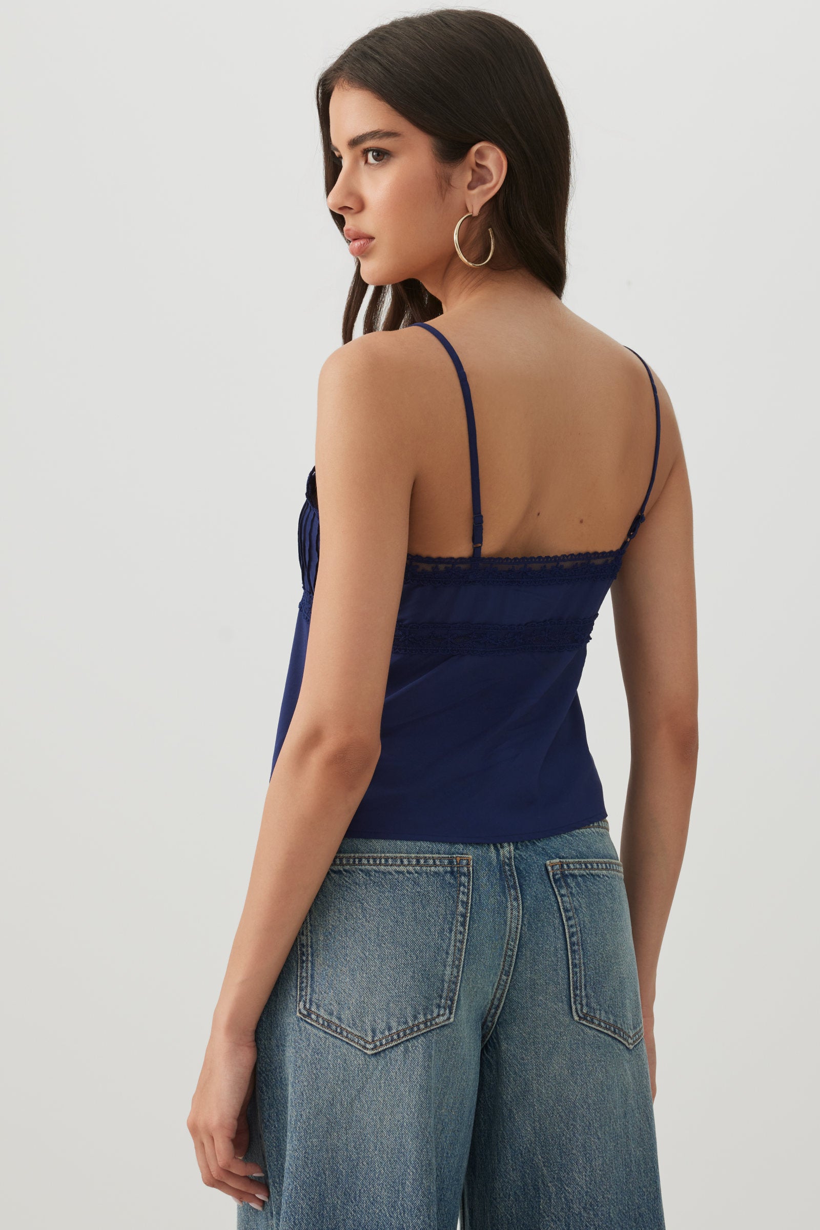 Lace Trim Cropped Tank Top | Ardene