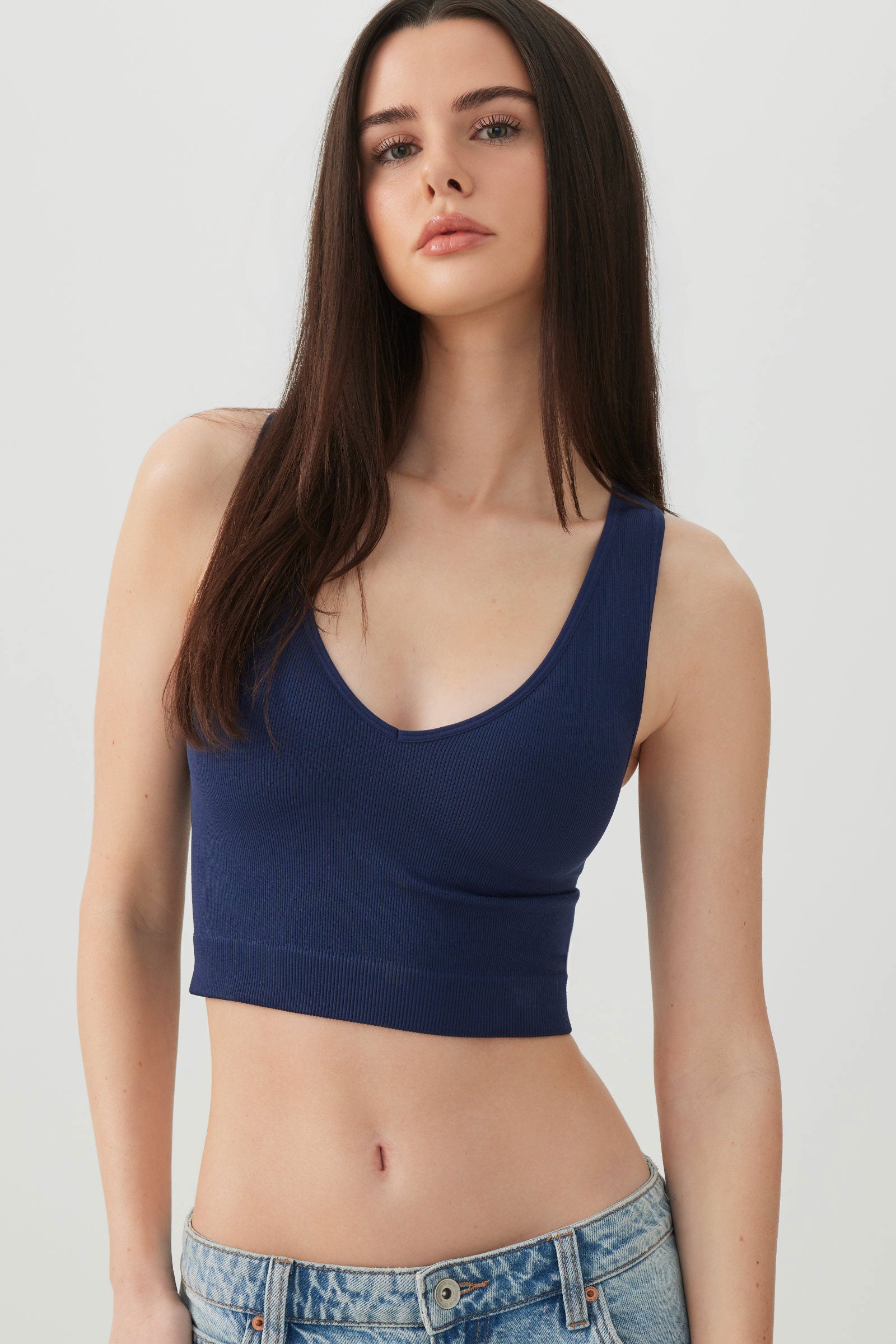 Cropped Rib Seamless Tank Top | Ardene