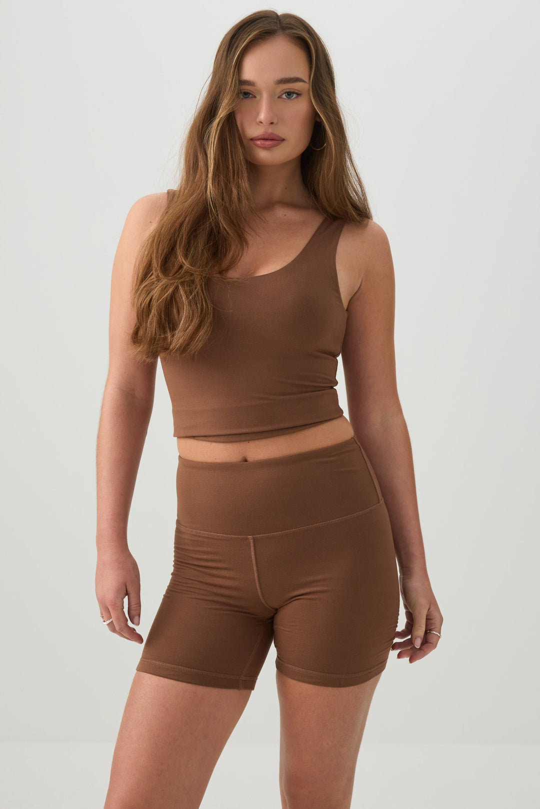 Crop Tank Top With Built In Bra