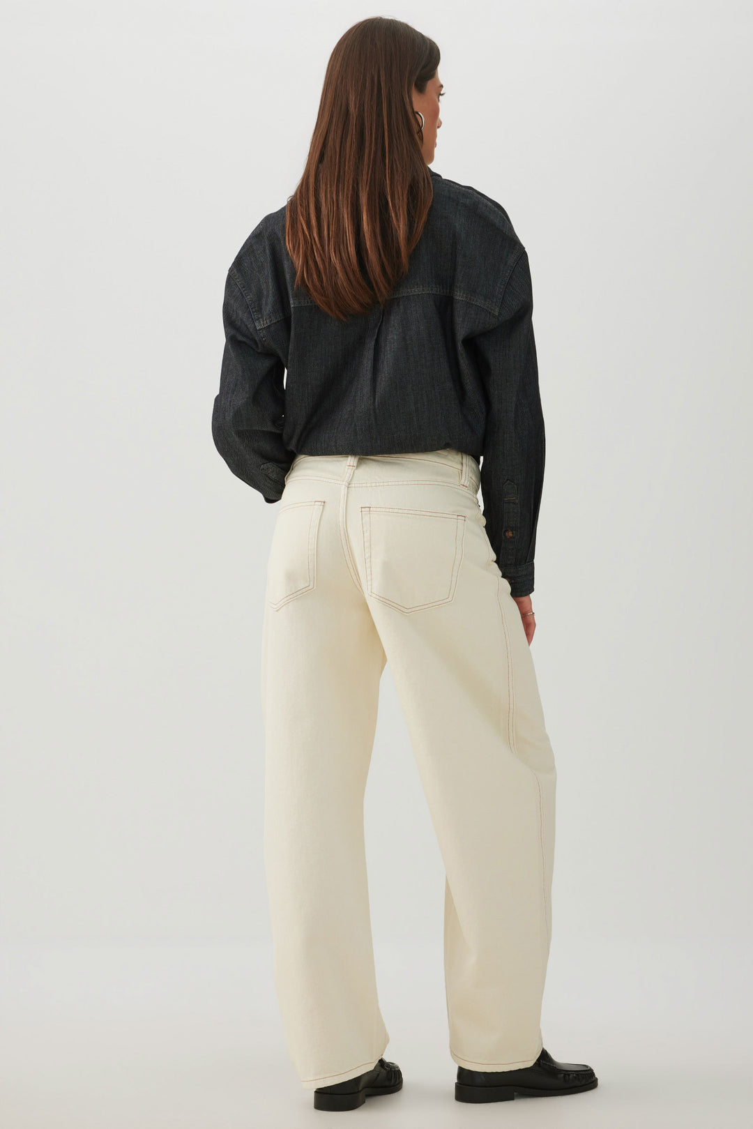 The Indie Fit High Rise Barrel Jean