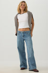 Jean large et taille basse coupe Relâche