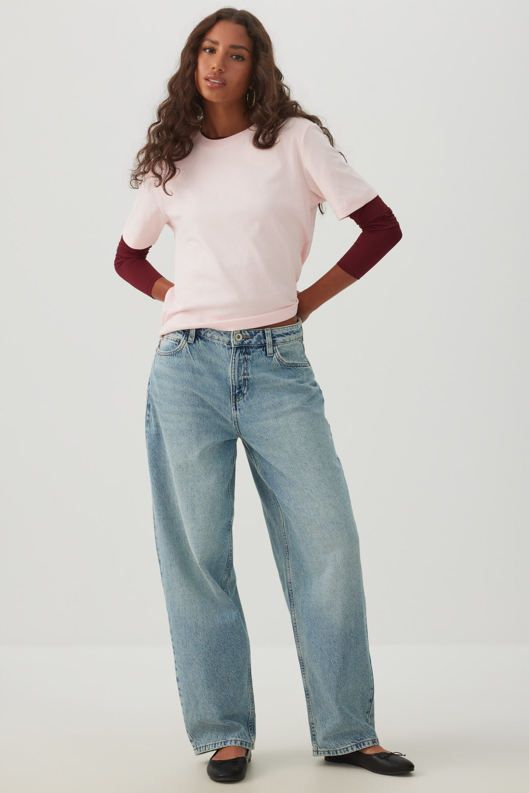 The Muse Fit Mid Rise Baggy Jean