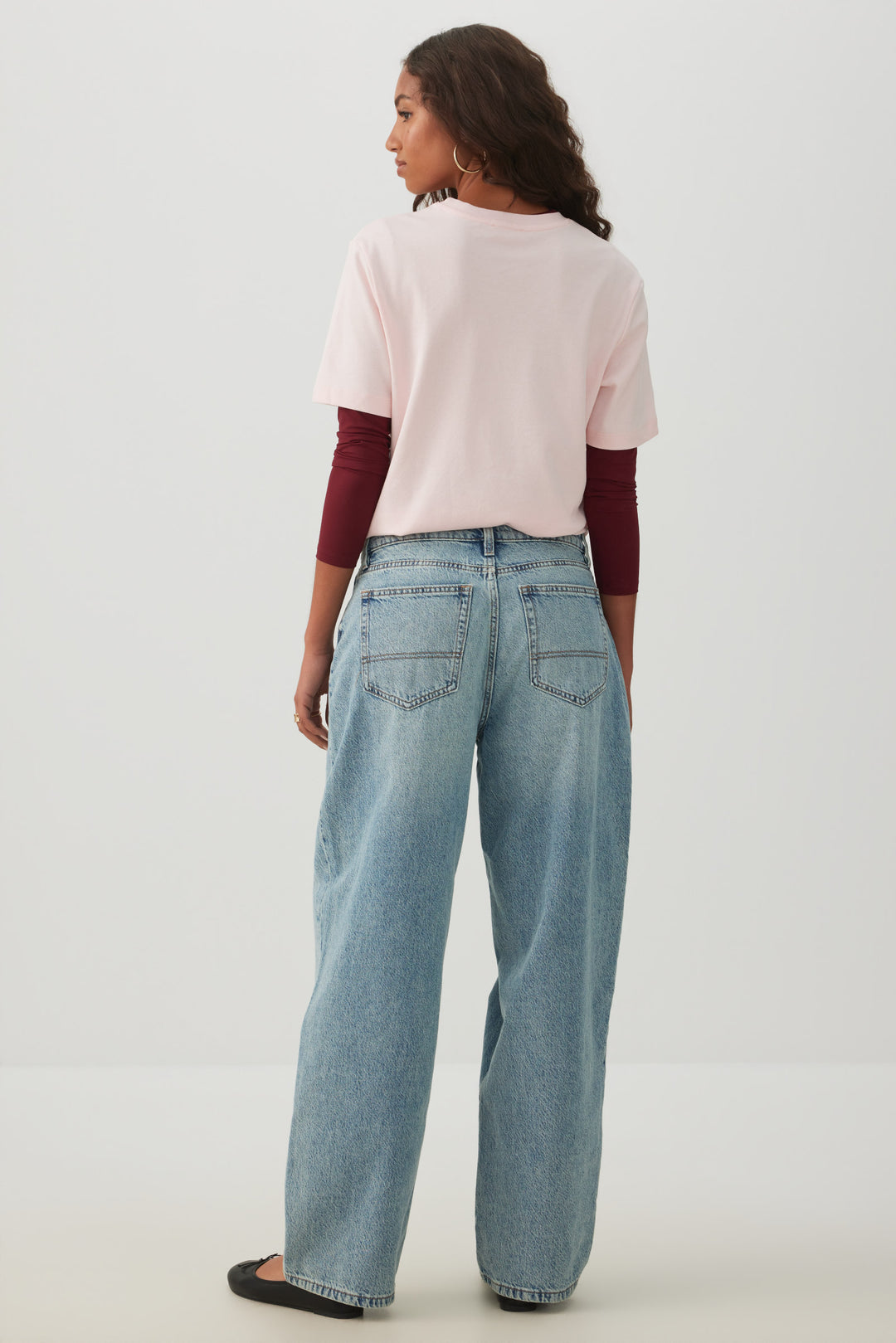The Muse Fit Mid Rise Baggy Jean