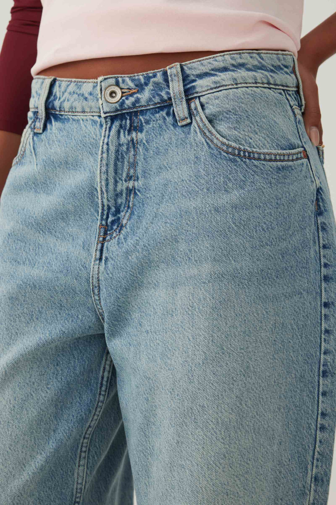 The Muse Fit Mid Rise Baggy Jean